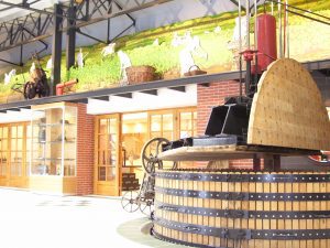 Wine making machine in museum in Champagne