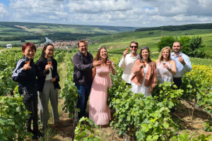 Indulge in a wild tasting, overlooking the astounding landscapes of Champagne during our Champagne wine tour.