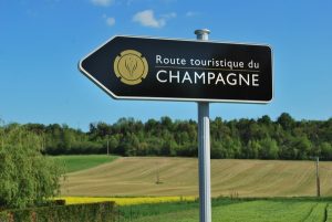 Touristic Road in Champagne during a private wine day tour to champagne from paris