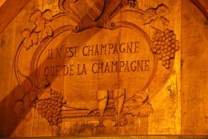 Visit of the cellar of ruinart and tasting during a luxury wine day tour to champagne