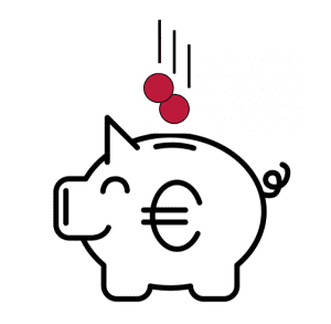 Pictogram save money for wine day tours from Paris