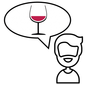 Pictogram wine expert for wine tours