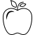 Logo of an apple