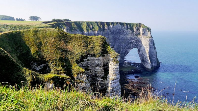 visiting the hills of etretat during a cheese tour in normandy