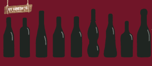 wine bottles shapes france
